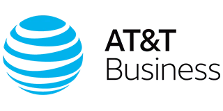 AT&T Business logo — a fiber and fixed-wireless internet carrier ICTAlly brokers for Nashville businesses